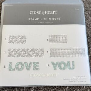 Close to My Heart Gray and Blue Home Design Stamps